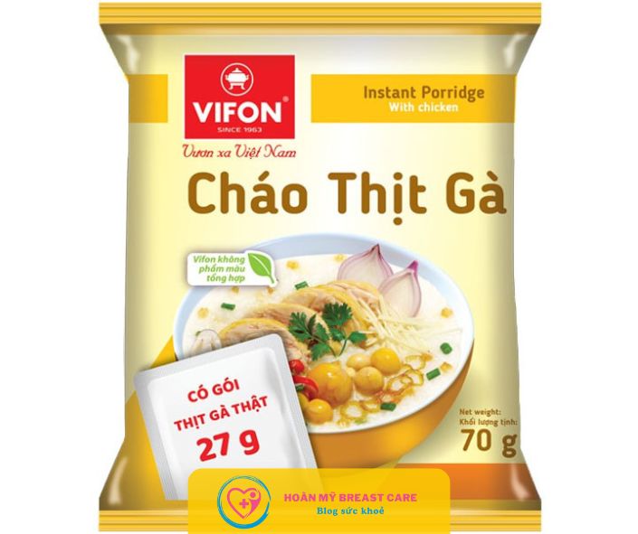 1 gói cháo ăn liền bao nhiêu calo và ăn cháo ăn liền có béo không