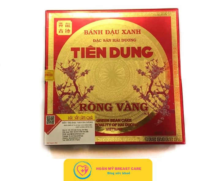 1 hộp bánh đậu xanh tiên dung bao nhiêu calo và có béo không